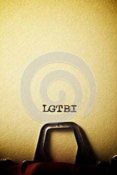LGBTI concept view