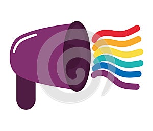 lgbtiq megaphone design