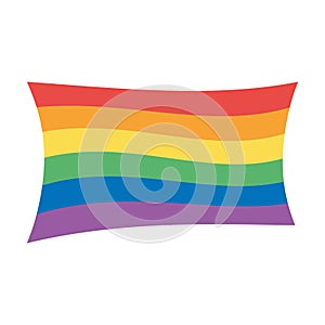 LGBTQ, community gay parade sexual discrimination rianbow flag isolated icon design