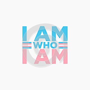 LGBTQ Plus transgender Flag White Blue Pink Pride Vector Template Design Element
