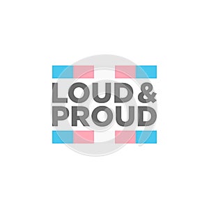 LGBTQ Plus transgender Flag White Blue Pink Pride Vector Template Design Element