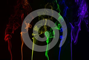LGBTQI, We are all unique and amazing. Smoke composite