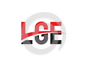 LGE Letter Initial Logo Design photo