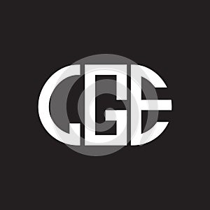 LGE letter logo design on black background. LGE creative initials letter logo concept. LGE letter design photo