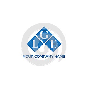 LGE letter logo design on WHITE background. LGE creative initials letter logo concept. LGE letter design photo