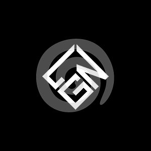 LGN letter logo design on black background. LGN creative initials letter logo concept. LGN letter design