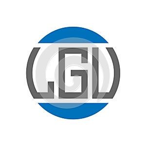 LGV letter logo design on white background. LGV creative initials circle logo concept. LGV letter design