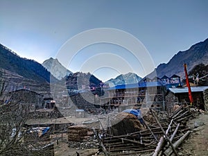 Lho village of Manaslu Conservation Area