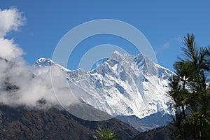 Lhotse mountain is fourth highest mountain in the world