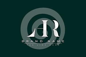 LHR abstract letter logo design