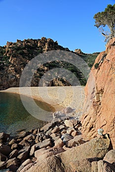 Li Cossi beach in Sardinia, Italy