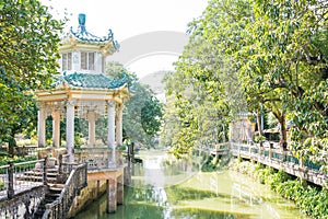 Li Garden (Liyuan) in Kaiping, Guangdong, China. It is part of UNESCO World Heritage Site - Kaiping Diaolou and
