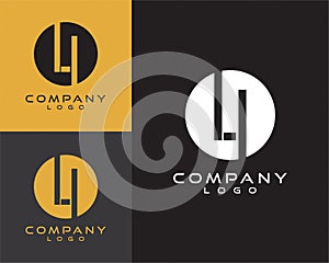 Li, il initial logo design letter with circle shape