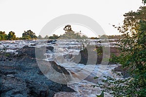 Li Phi Waterfall with SlowSpeed Shutter in Don Khone