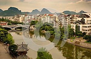 Li River in the city of Guilin