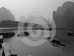Li River at dusk photo