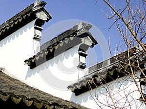 Li Yuan garden houses eaves