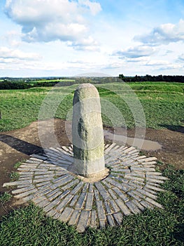 The Lia FÃ¡il (Stone of Destiny) atop the Hill of Tara, IRELAND