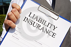 Liability insurance is shown using the text