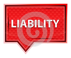 Liability misty rose pink banner button