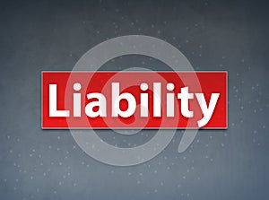 Liability Red Banner Abstract Background