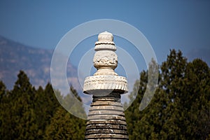 A Liao Dynasty pagoda on the outskirts of Beijing, China