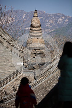 A Liao Dynasty pagoda on the outskirts of Beijing, China