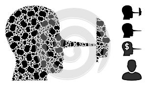 Liar Mask Icon Recursion Collage