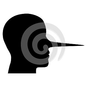 Liar Person Flat Icon Image