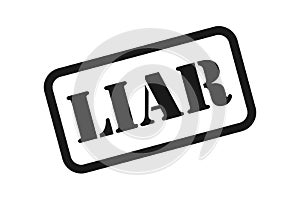 Liar Stamp Vector