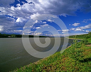 Liard River in Northwest Territories, Canada