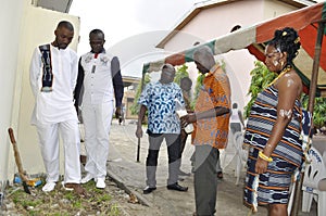 Libation ceremony before the Passover