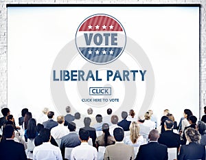 Liberal Party Election Vote Democracy Concept photo