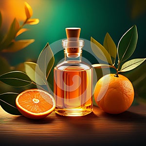 Liberated orange essence and leaves visual