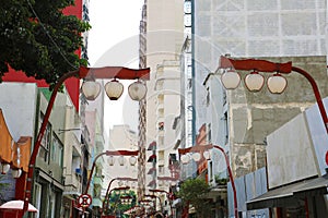 Liberdade japanese district in Sao Paulo, Brazil photo