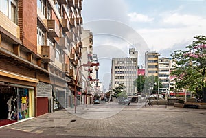 Liberdade Square in Liberdade japanese neighborhood - Sao Paulo, Brazil photo