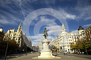 Liberdade Square in Porto, Portugal photo