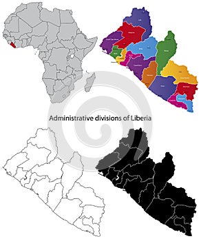 Liberia map