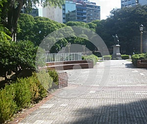 Libertad square in Buenos Aires Argentina photo