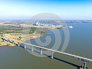 The Libertador General San MartÃÂ­n Bridge is a highway bridge