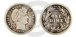 Liberty Barber Dime Coin