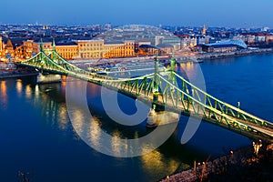 Liberty bridge in Budapest