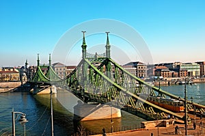 Liberty Bridge in Budapest - Hungary