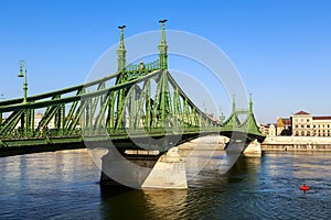 Liberty Bridge in Budapest, Hungary