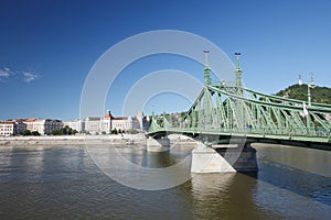 Liberty Bridge or Freedom Bridge across the Danube in Budapest