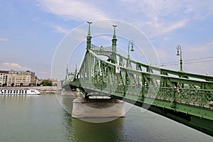 Liberty Bridge or Freedom Bridge in Budapest, Hungary photo
