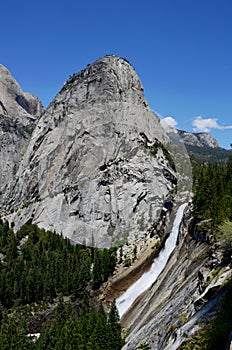 Liberty Cap & Nevada Fall, Yosemite National Park, California, United States