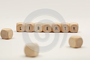 Liberty - Covid-19 - Image, Illustration with words related to the corona virus