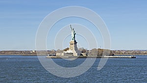 Liberty Statue from the boat to Staten Island, New York