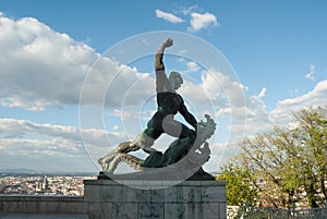 Liberty statue of Budapest